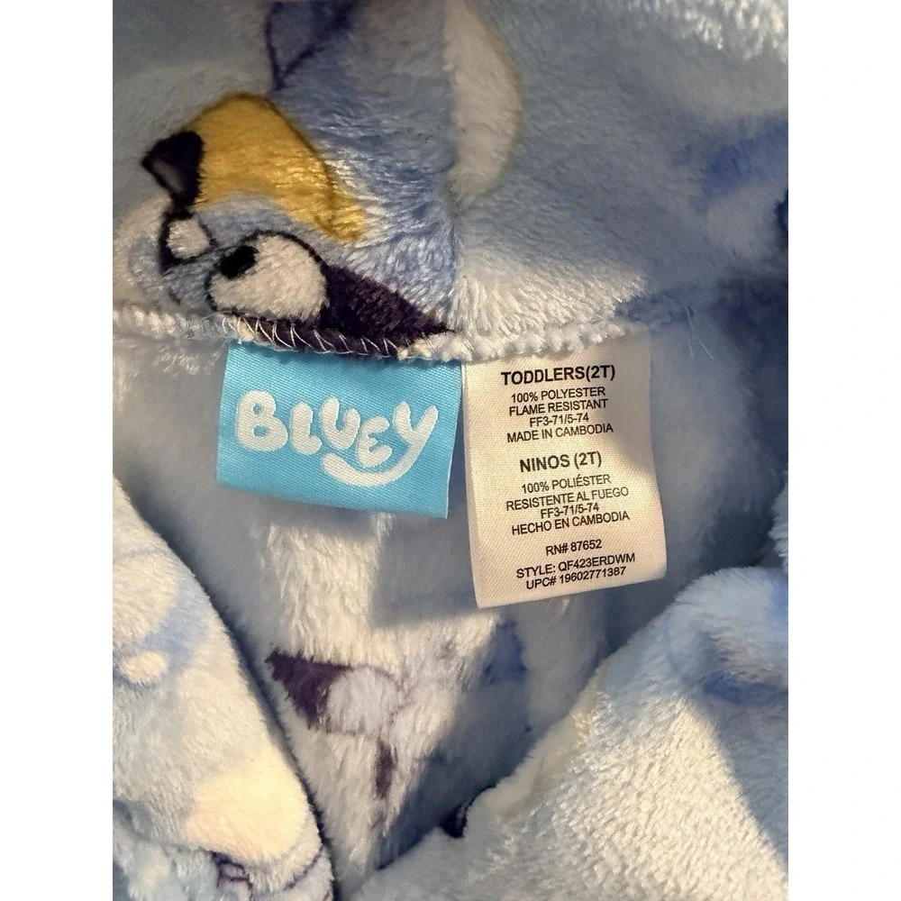 Bluey Fleece Robe - 2T - Picture 4 of 4